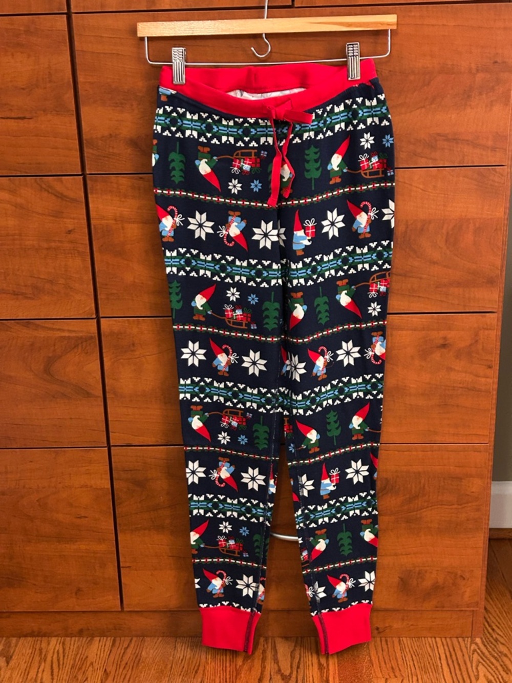 NWT Hannah Andersson Women’s Christmas Holiday Gnome Print Pajama Pants